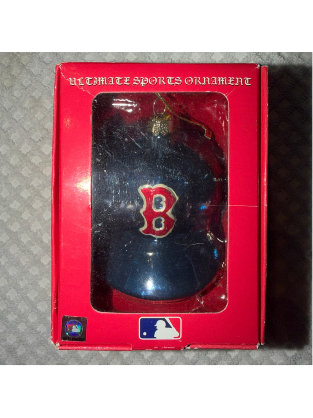 NOS VTG 2005 Scottish Christmas Ultimate Sports Glass Ornament Boston Red Sox